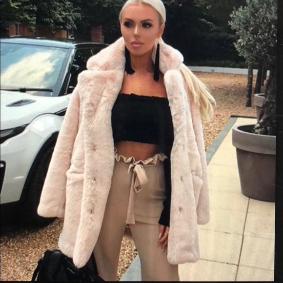 misspap Jackets & Blazers - Misspap ariana premium faux fur teddy coat jacket